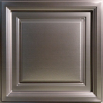 Westminster Coffered Ceiling Tile in Faux Tin
