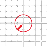 Place the Dot Directly over the Intersection