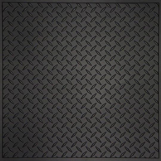 Diamond Plate Black Ceiling Tiles