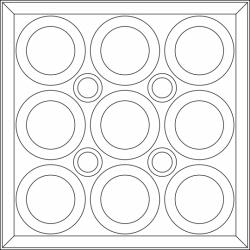 Roman Circle Ceiling Tiles